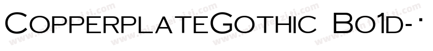 CopperplateGothic Bo1d字体转换